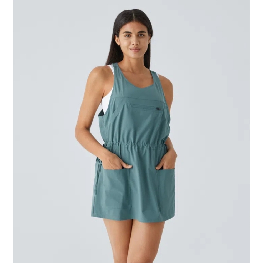 Halara Breezeful Backless Multiple Pockets Drawst… - image 2